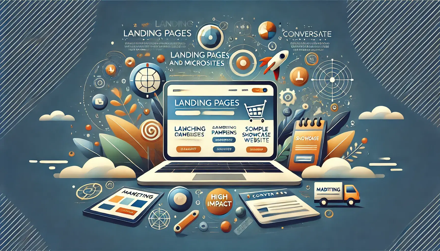 Image de la section Landing Pages & Microsites